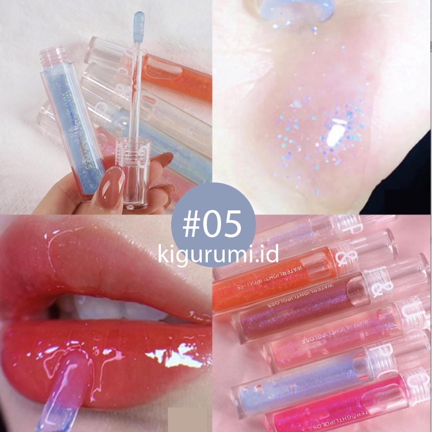 Jual Water Light Lip Gloss Transparant Glasting Glossy Lipstick Lip