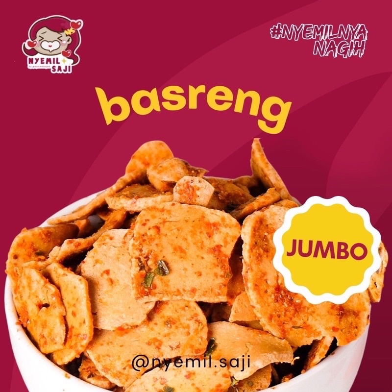 Jual Basreng By Nyemil Saji Ukuran Jumbo Agen Resmi Nyemil Saji