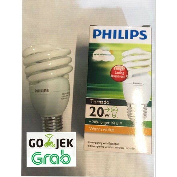 Philips tornado deals 20w warm white