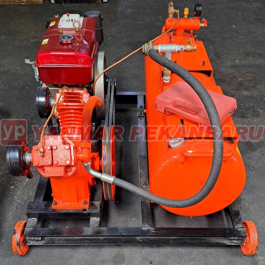 Jual Mesin Kompresor Angin / Air Compressor 3 HP PK Shark Unl Komplit ...