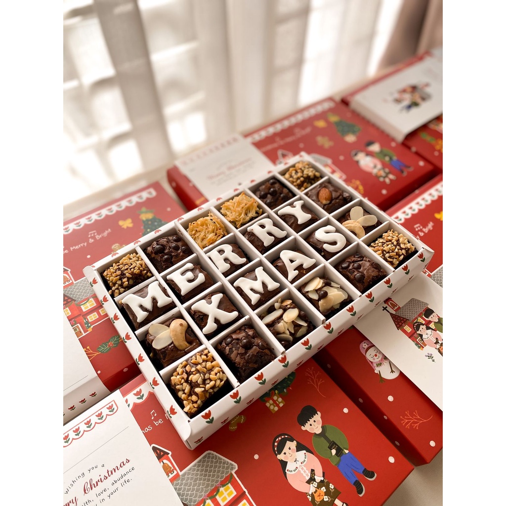 Jual BROWNIE BITE BOX XMAS EDITION | Shopee Indonesia