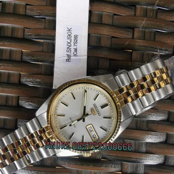 FH Seiko SNXJ90 SNXJ90K1 Datejust Twotone Midsize Jubilee Original Berkualitas