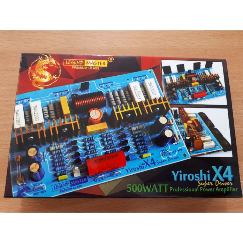 Jual SUPER DRIVER YIROSHI X4 500WATT MONO PROFESSIONAL POWER AMPLIFIER