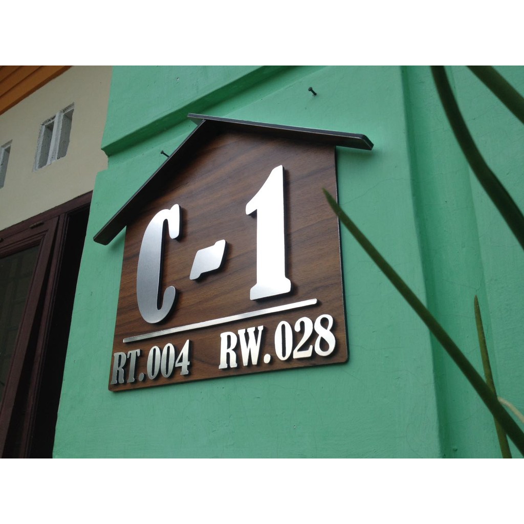 Jual NO RUMAH + BENTUK RUMAH + RT +RW | Shopee Indonesia