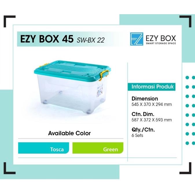 Jual Container Box EZY 45 L | Shopee Indonesia