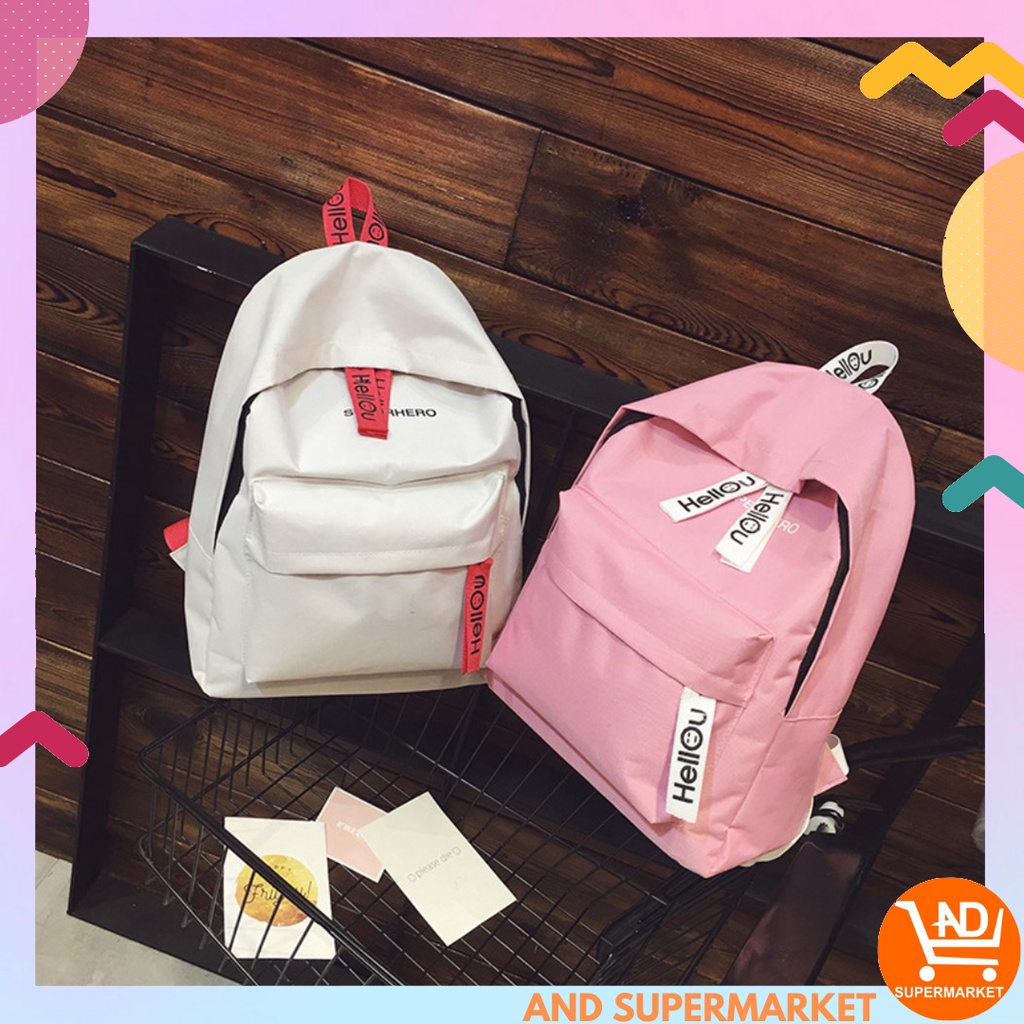 Jual AND COD Tas Ransel Tas Wanita Korean Fashion Backpack Wanita ...