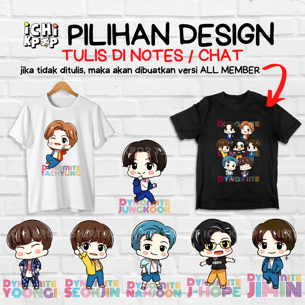 Jual T Shirt Bts Dynamite Fan Art Shopee Indonesia