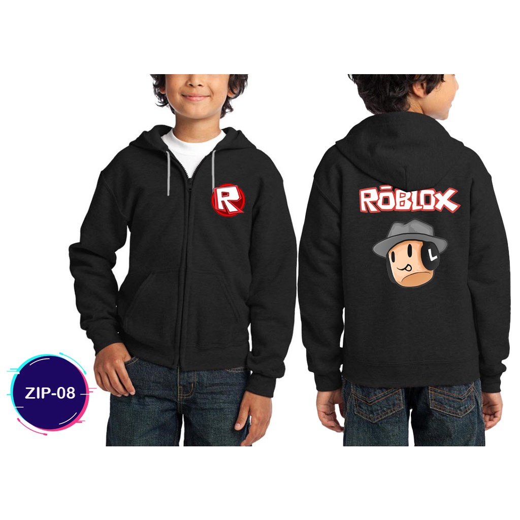 Jual Jaket Roblox Zipper Hoodie Premium Cotton Jaket Sweater Game Anak ...