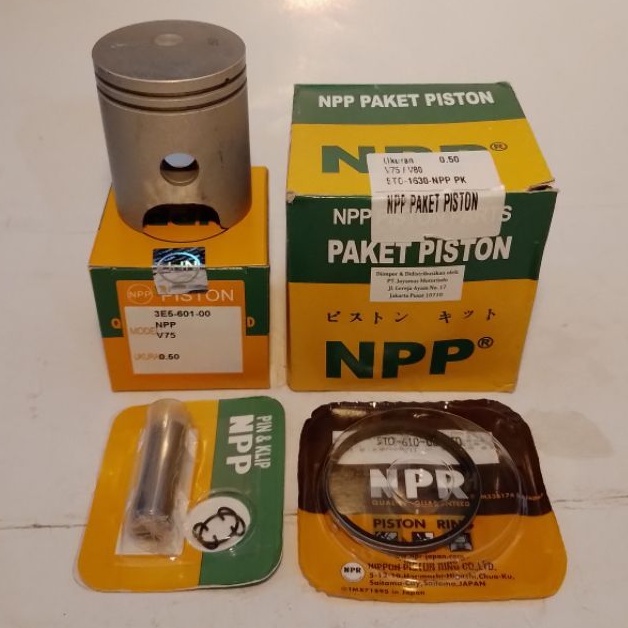 Jual PISTON KIT/SEHER KIT V75/V80 OS 25 MERK NPP | Shopee Indonesia
