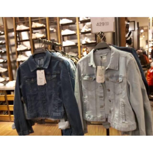 Jaket jeans wanita hot sale pull and bear