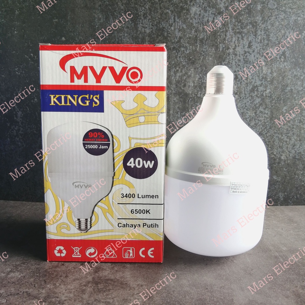Jual LAMPU LED MYVO KING'S Tipe 40 PUTIH/ Cool Daylight | Shopee Indonesia