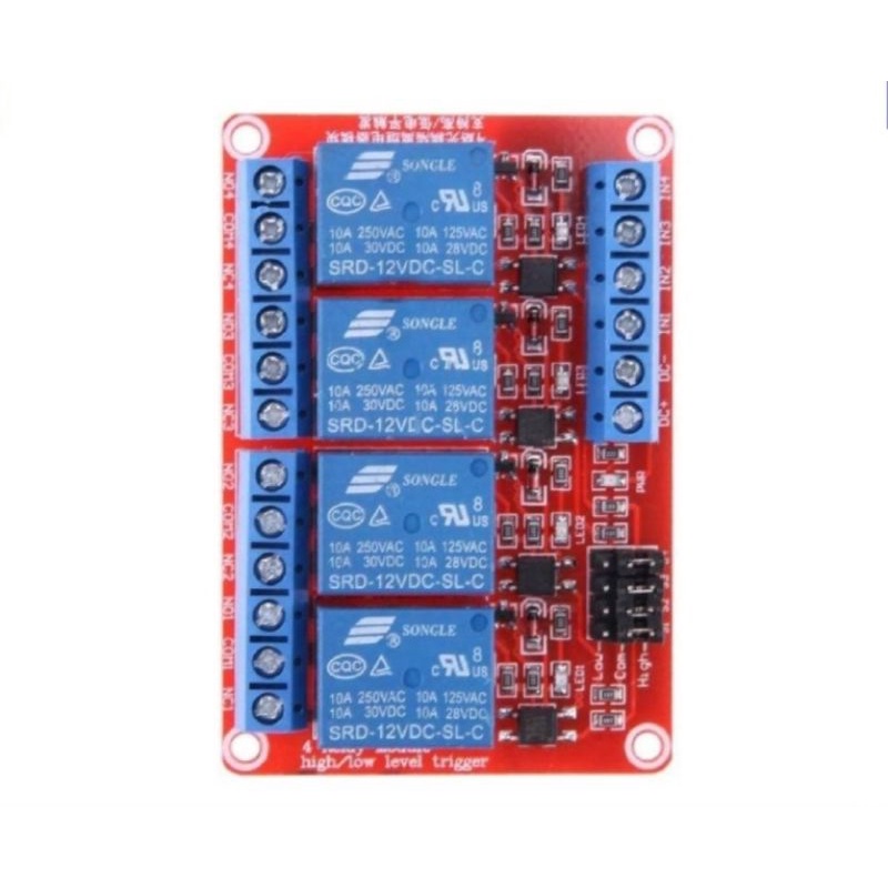 Jual Modul Relay 4 Channel 12V DC | Shopee Indonesia