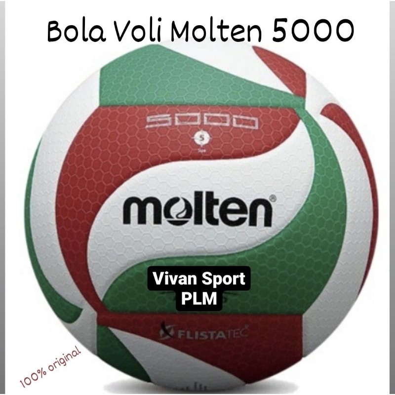 Molten V1M300 Mini Balle De Volleyball Blanc/Vert/Rouge 15 Cm - Ballon Enfant Et Entraînement