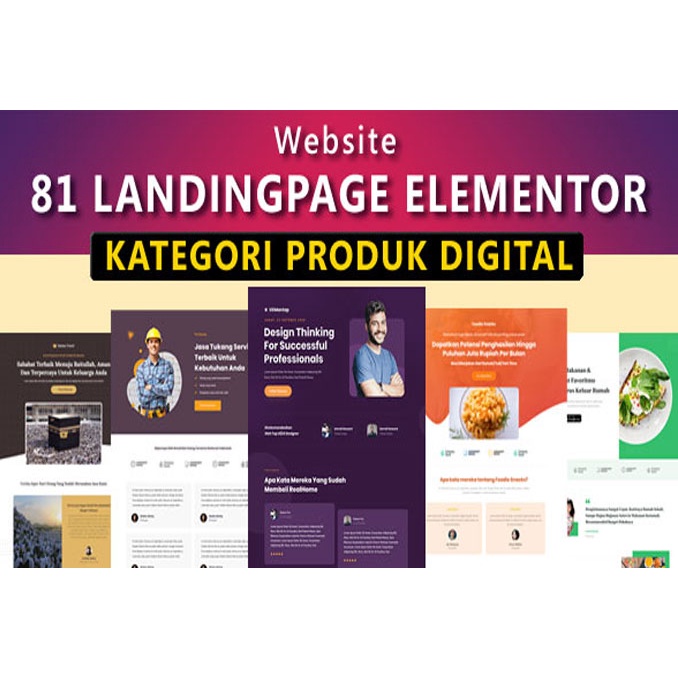 Jual Website 81 Landingpage Elementor Siap Edit Kategori Produk Digital ...