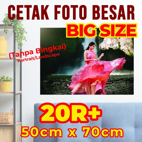 Jual Cetak Foto 20R+ ( 50 cm x 70 cm ) Jasa Print Photo Ukuran Besar ...