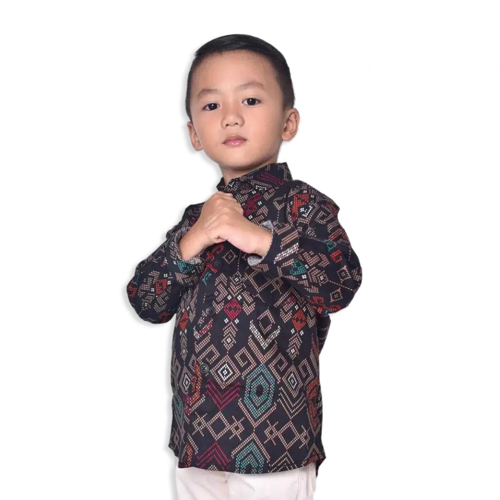 Jual JNJ KEMEJA BATIK SONGKET ANAK | Shopee Indonesia