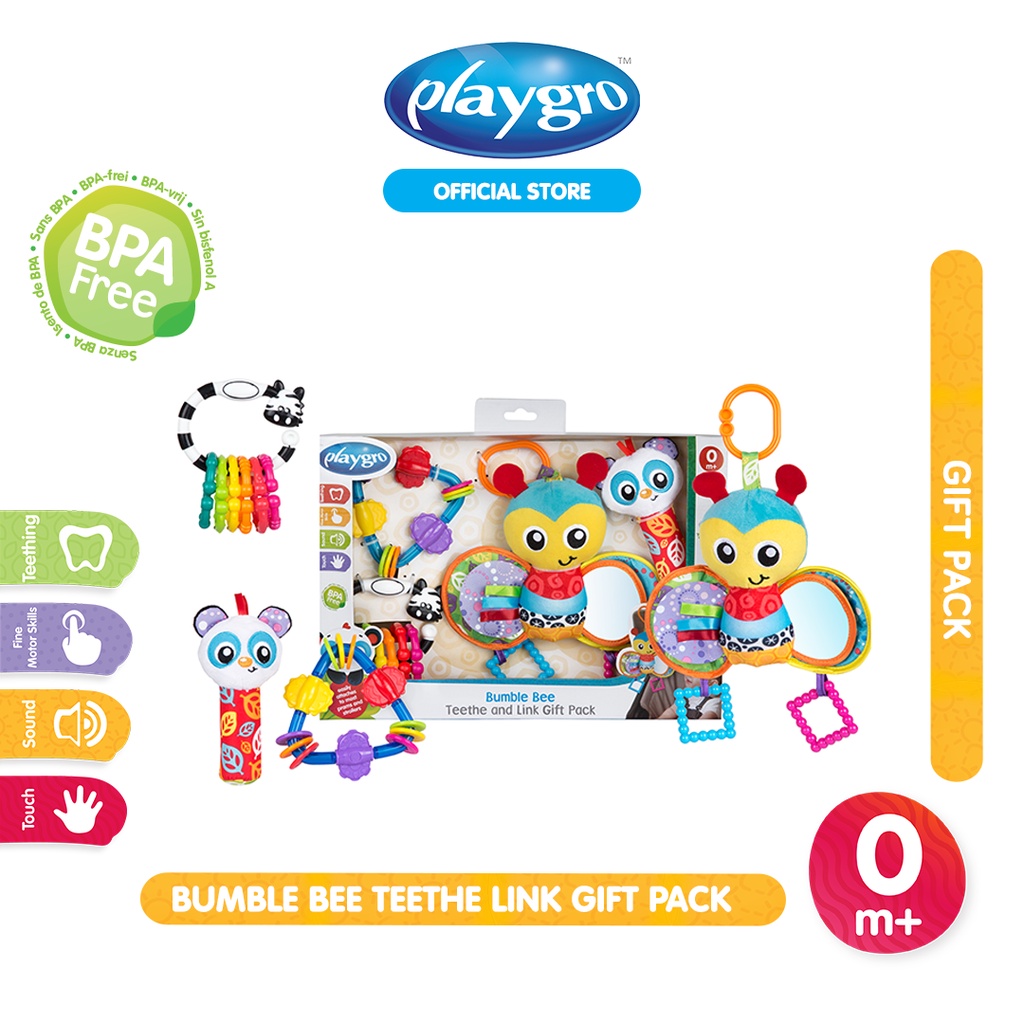 Playgro - Water Teether Bee (Pack Of 2)