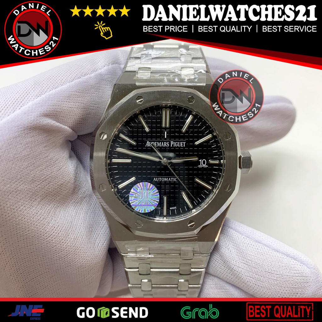 Jual JAM TANGAN MODEL ROO 41mm 15400ST SILVER BLACK (JF) | Shopee Indonesia
