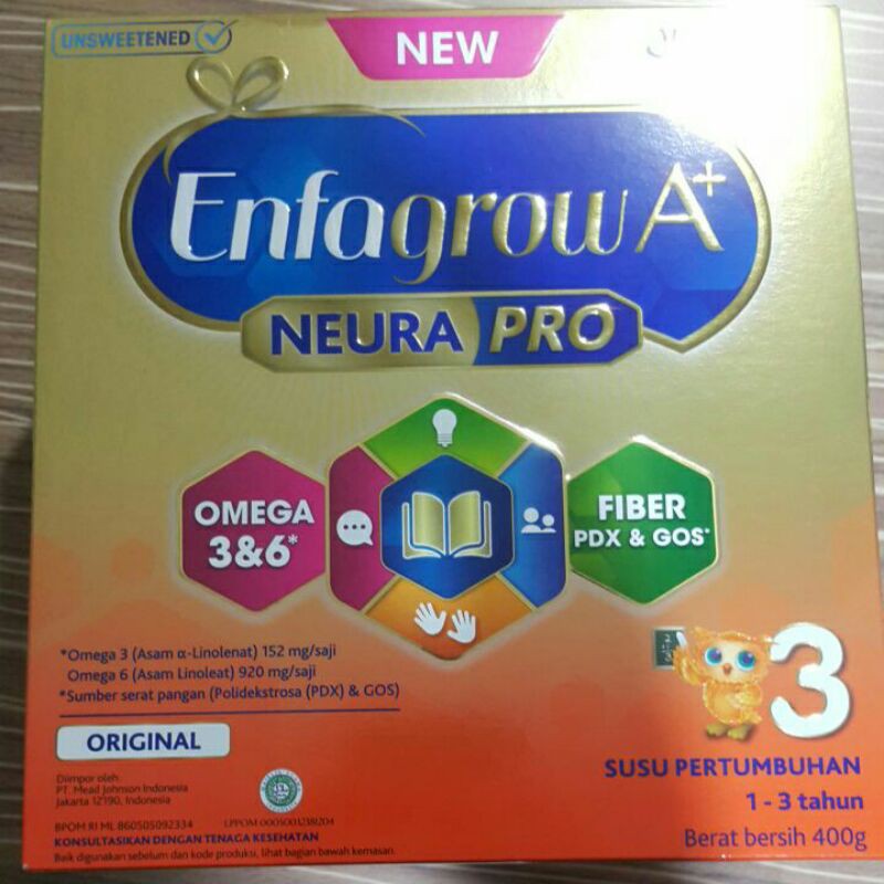 Jual Enfagrow A+ 3 Susu Formula Original 400g | Shopee Indonesia