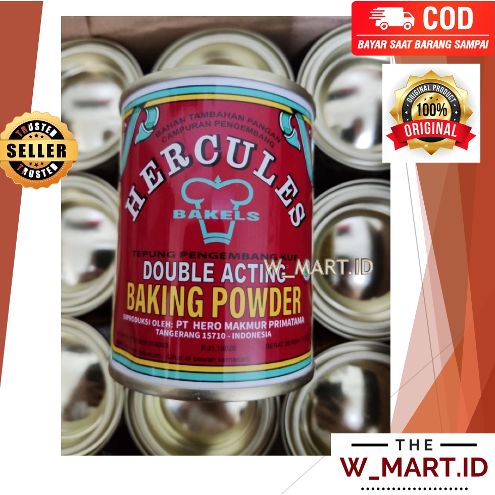 Jual BAKING POWDER DOUBLE ACTING HERCULES BUBUK BAKING POWDER HERCULES PENGEMBANG KUE KERING