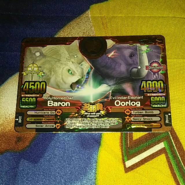 Jual Animal kaiser card. Bronze animal card baron vs Oorlog evo 6 asli