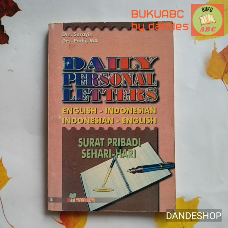 Jual Dairy Personal Letters - Surat Pribadi Sehari Hari - Buku English ...