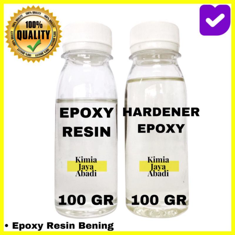 Jual Epoxy Resin Bening Clear 100 Gram & Hardener Bening Clear 100 Gram ...