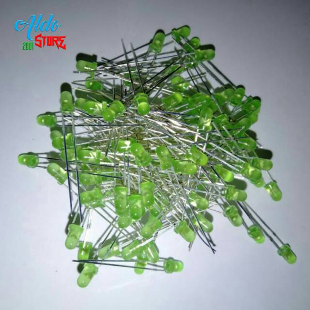 Jual LAMPU LED 3mm WARNA HIJAU HARGA/PICIS | Shopee Indonesia