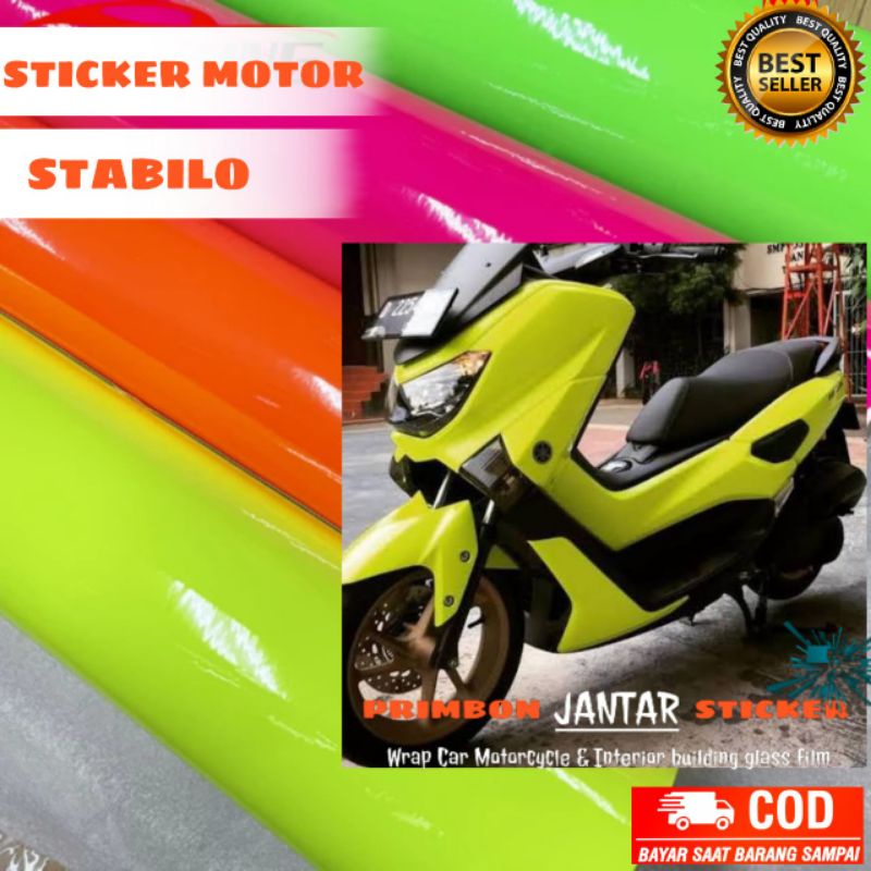 Jual Stiker Skotlet Stabilo Sticker Scotlite Motor Lebar Cm Shopee