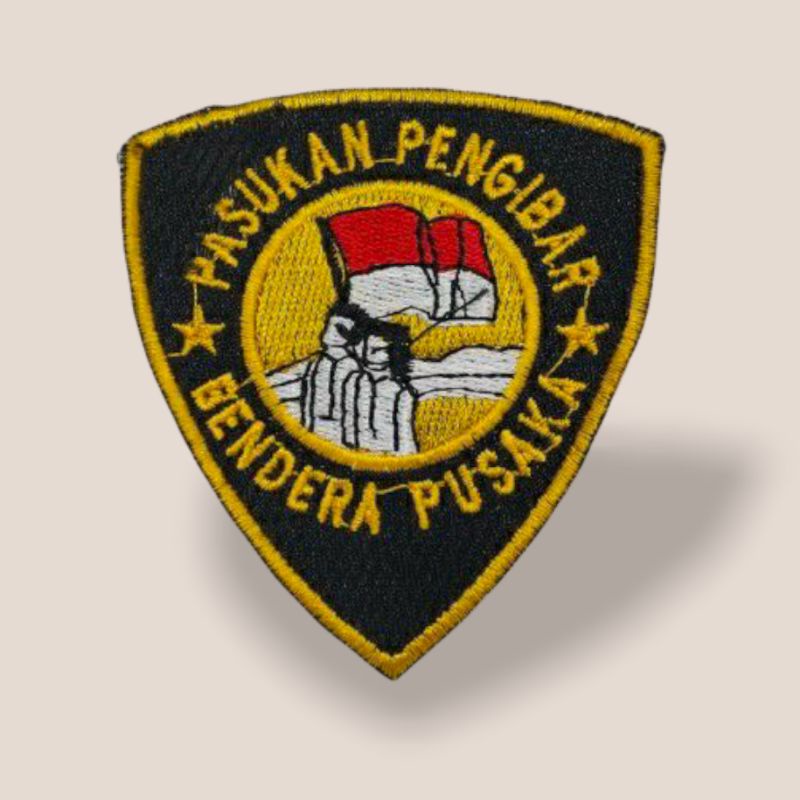 Jual Paskibra Logo Bordir Komputer Pasukan Pengibar Bendera Bendera Pusaka Badge Bedge Bet 