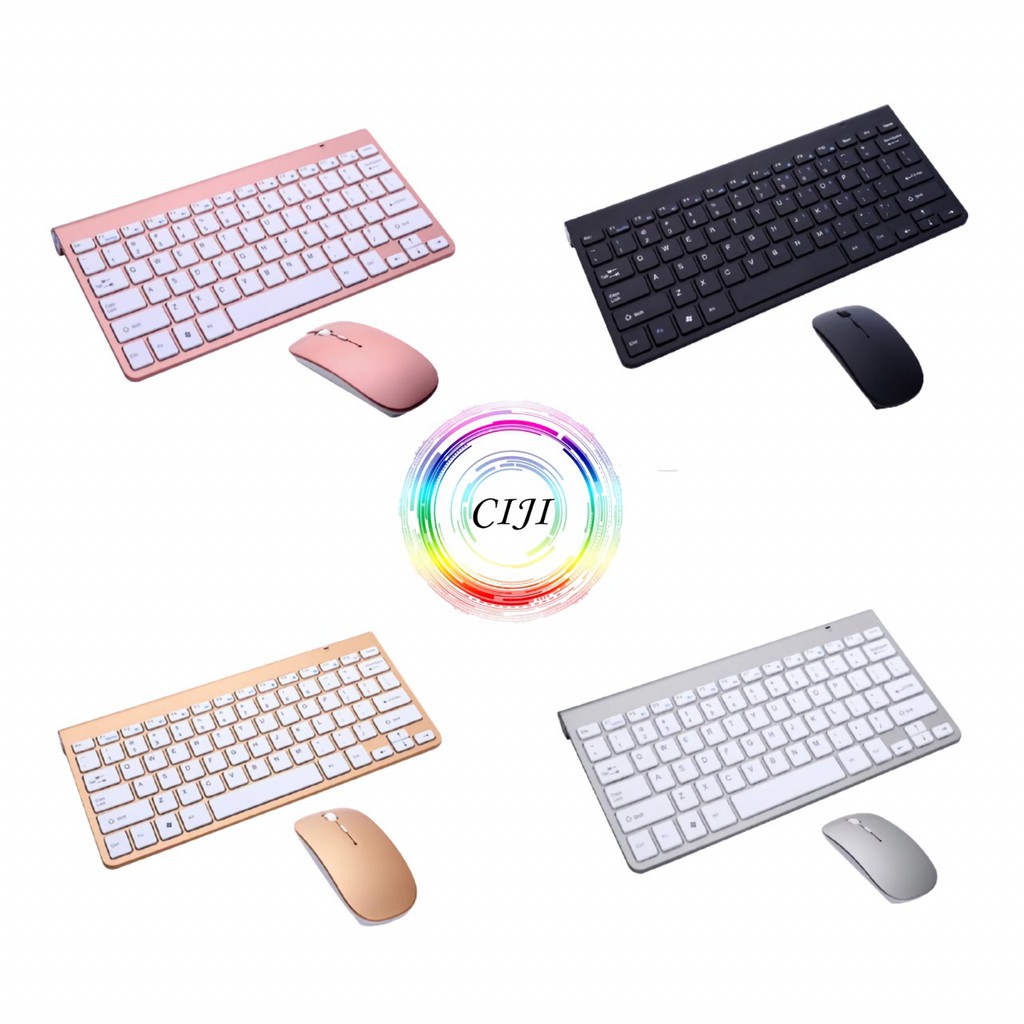 Jual COD CIJI Paket Keyboard Wireless Mouse Wireless Silent