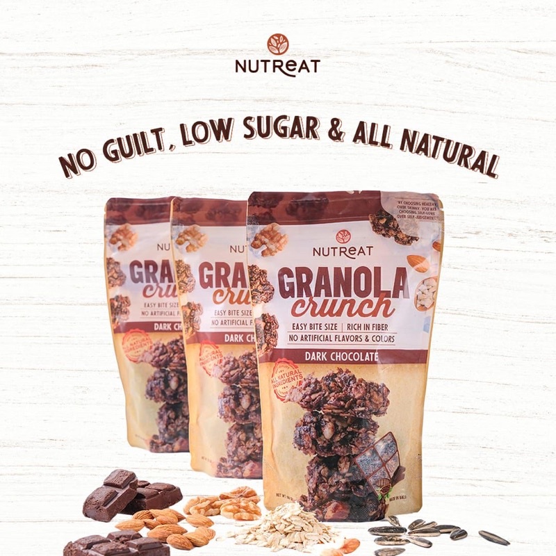Jual Nutreat Granola Crunch Dark Chocolate | Shopee Indonesia