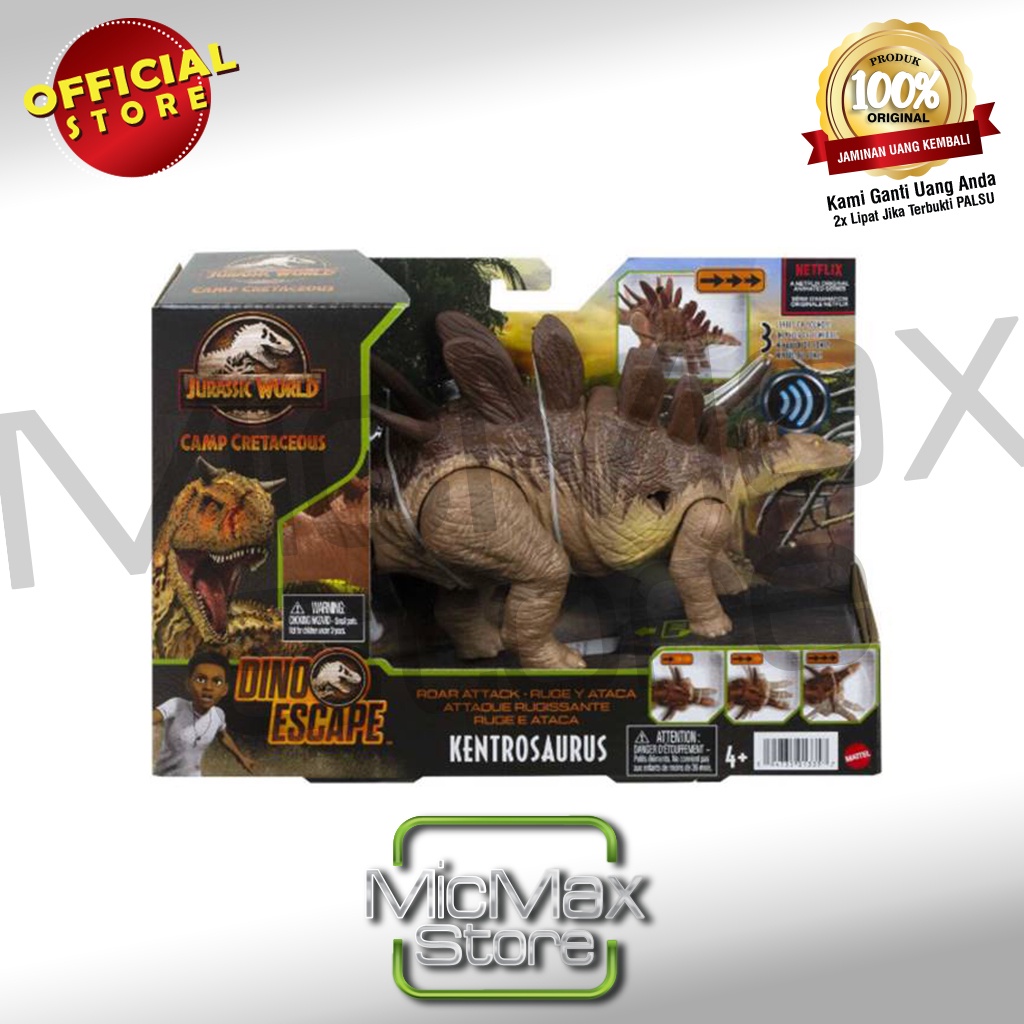 Jual Jurassic World Camp Cretaceous Dino Escape Roar Attack Kentrosaurus Gwd06 Shopee Indonesia