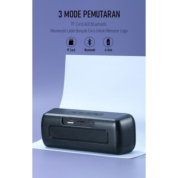 Jual Robot RB220 Portable Bluetooth Speaker Black | Shopee Indonesia