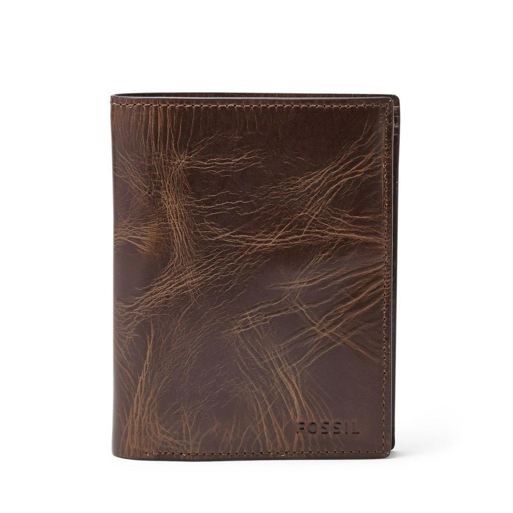 Jual Fossil Derrick International Combination Dark Brown Dompet