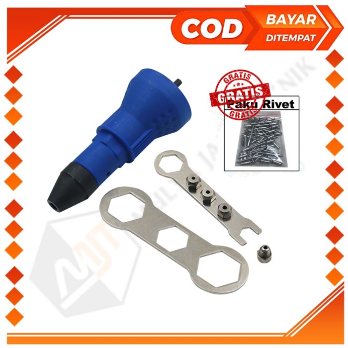 Jual Adapter Rivet Gun Alat Pasang Paku Rivet Tang Konventer Rivet ...