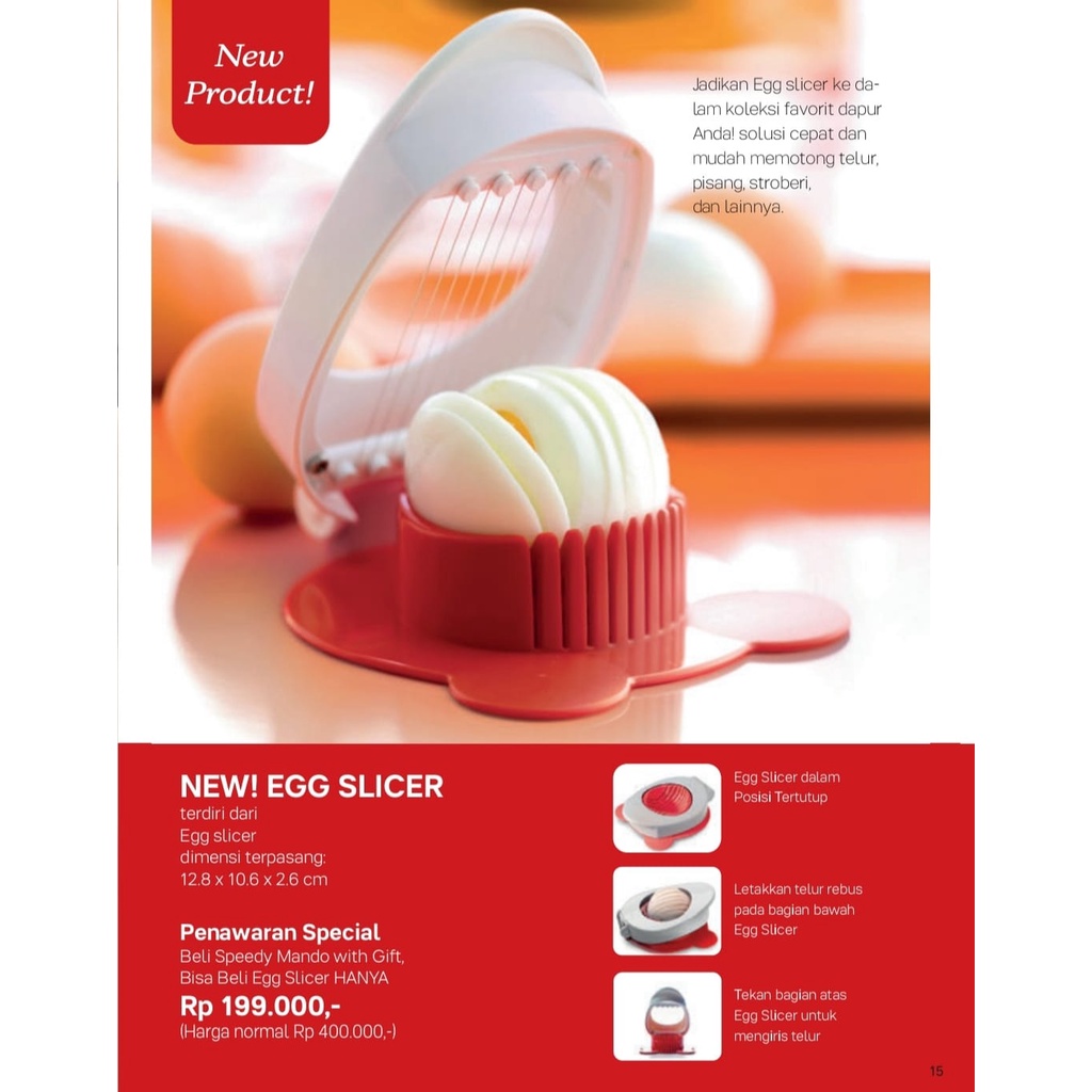 Jual EGG SLICER TUPPERWARE Shopee Indonesia