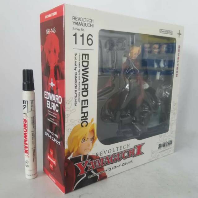 Jual mainan action figure revoltech yamaguchi 116 edward elric tinggi ...