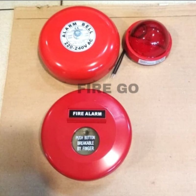 Jual Fire alarm manual push button 220VAC satu set fire drill | Shopee ...