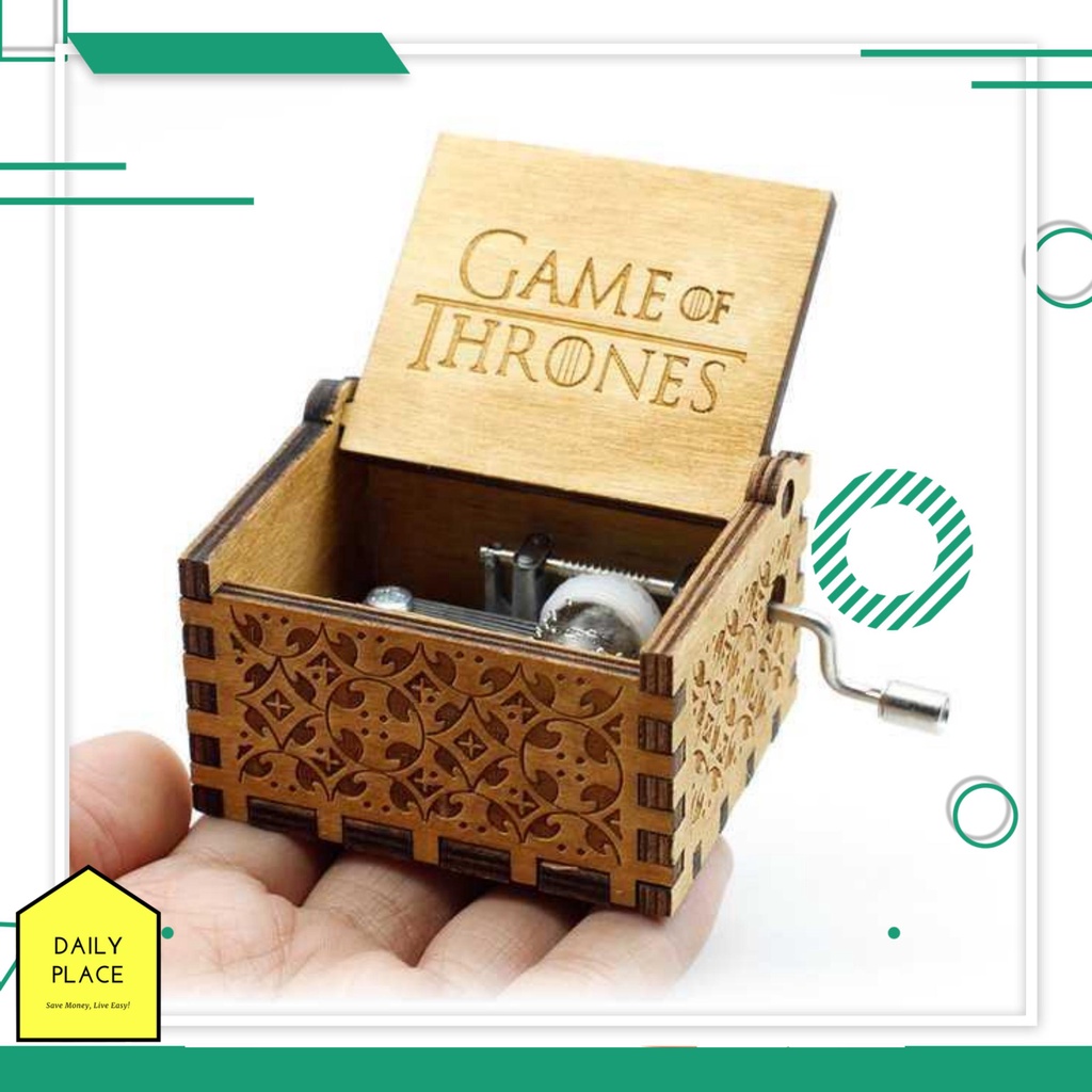Jual Kotak Musik Antik Wooden Music Box Engraving - ADQ0194 ANPRO ...