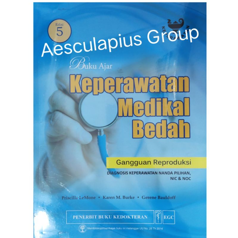 Jual Buku Ajar Keperawatan Medikal Bedah Gangguan Reproduksi Shopee