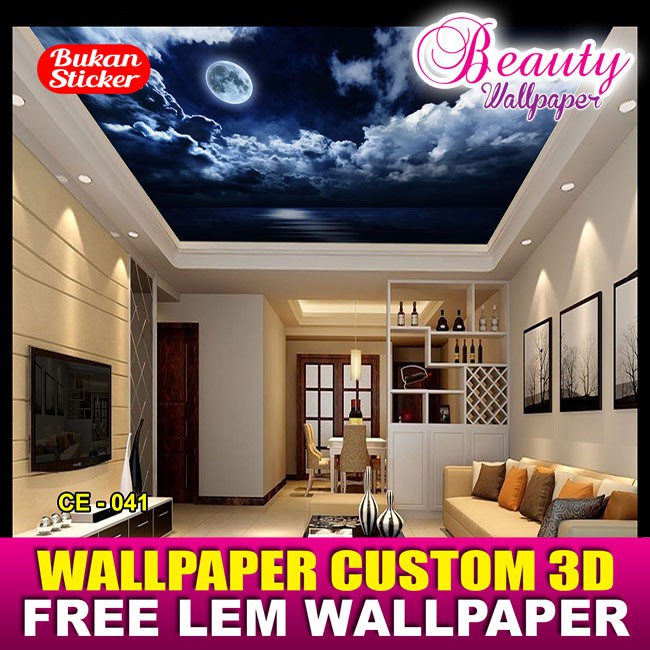 Jual Wallpaper Dinding Custom Plafond - Ceiling - Langit Langit MURAH ...