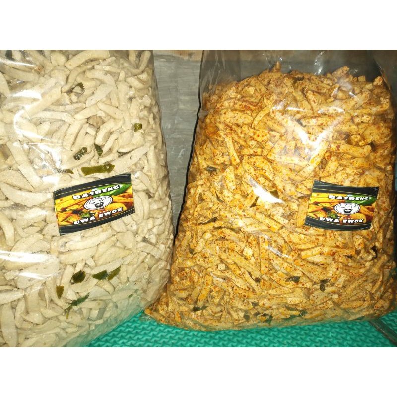 Jual Makanan jajanan Snack Basreng Rasa Daun Jeruk 500gr Pedas Gurih ...