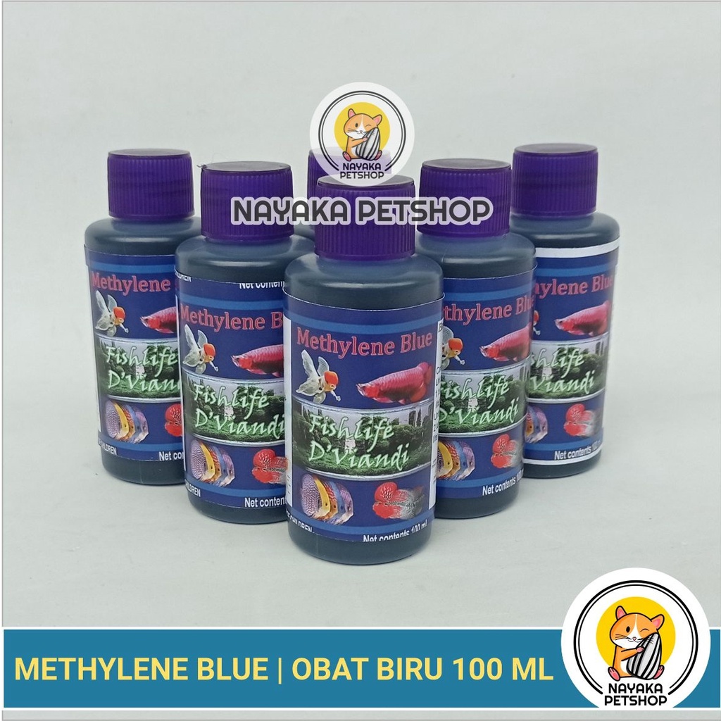 Jual Methylene Meth Blue Obat Biru Ikan Cupang Molly Guppy Hias ...