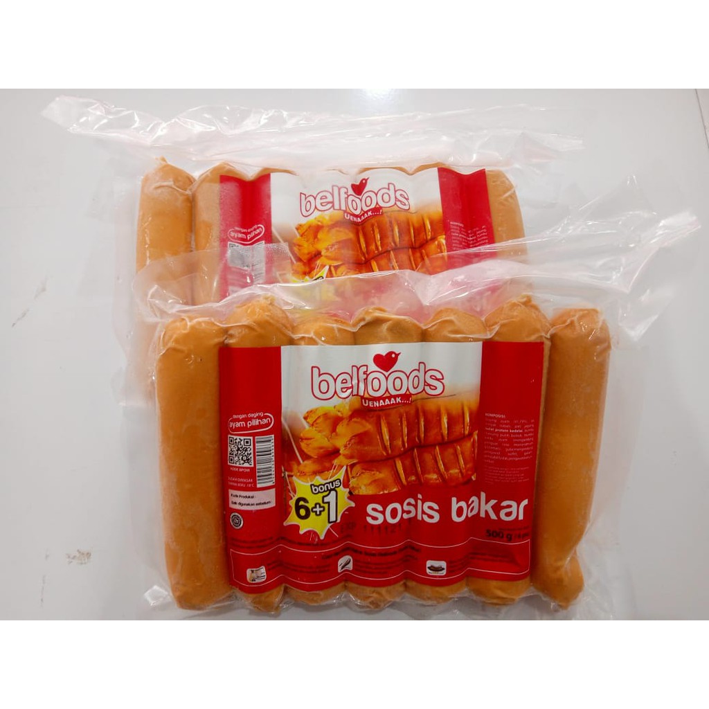 Jual Sosis Bakar Belfoods Uenaaak 500 Gr Sosis Ayam Shopee Indonesia