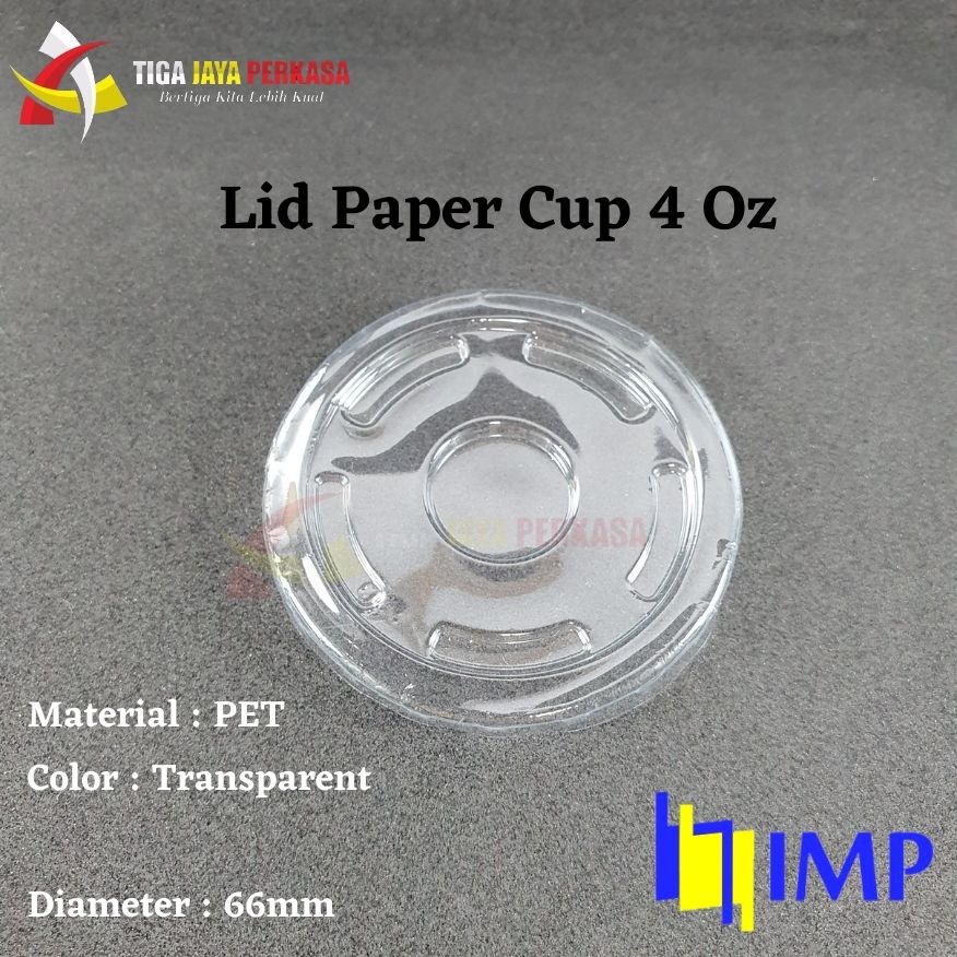 Jual Tutup Paper Cup 4oz 6,5oz IMP / Lid Paper Cup 4 oz 6,5 oz @50 Pcs ...