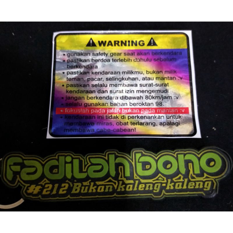 Jual STICKER WARNING PROSEDUR YAMAHA MIO NOUVO XEON | Shopee Indonesia
