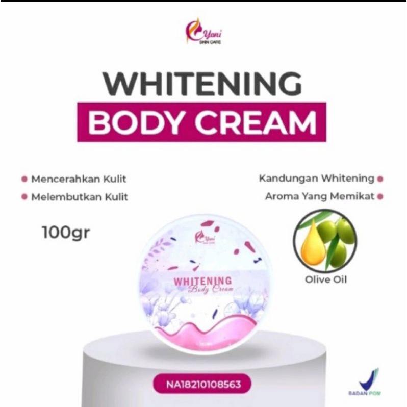 Jual Body Cream Bleaching Yoniskincare Mencerahkan secara permanen