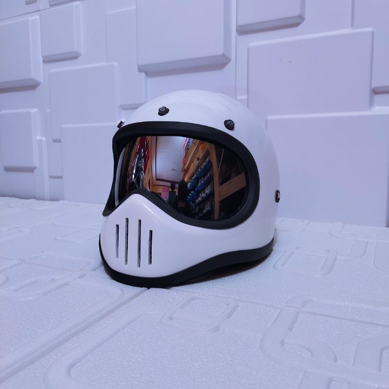 Code Jual HELM CAKIL SIMPSON M30 CUSTOM RETRO CLASIC FULL FACE