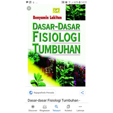 Jual Dasar Dasar Fisiologi Tumbuhan | Shopee Indonesia